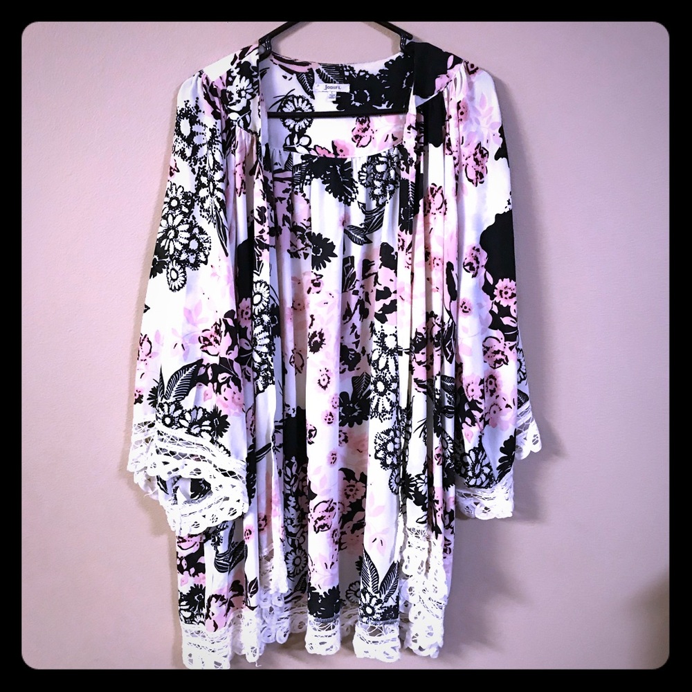 Flowered cardigan (oversized)